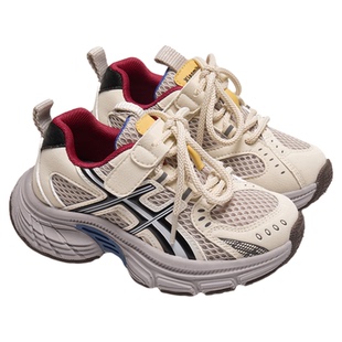 小米步儿童运动鞋秋季新款男童老爹鞋轻便透气软底女童跑步鞋大童