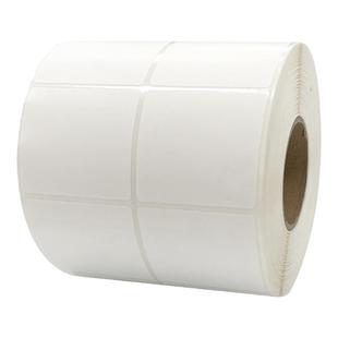 白色pp合成纸标签纸pvc贴纸可移不粘胶 亚面不干胶 防水防冷冻塑料标签纸家具玻璃标签条码打印纸可手写定制