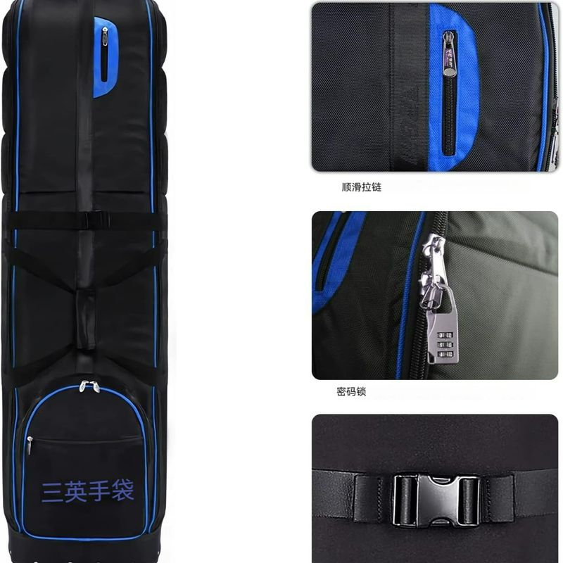 高尔夫旅行包可折叠拖轮袋飞机收纳袋防尘送加厚托运包航空防水