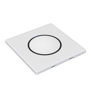 国际电工86型超薄奶油白开关插座面板带LED灯一开双控五孔USB暗装