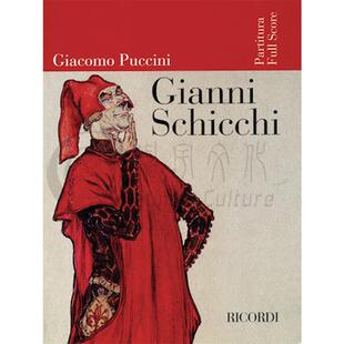 贾科莫 普契尼 贾尼 斯基基 总谱 Ricordi里科尔迪原版乐谱书 Gianni Schicchi HL50486428