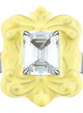 VERYFANCY中性镀18K白复古戒指