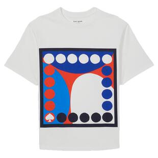 【新年礼物】kate spade ks奥莱art dots tee 艺术波点印花T恤