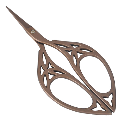 飞宝不锈钢镂空树叶复古茶道剪刀