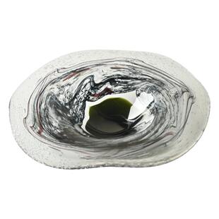 轻奢高级感水晶玻璃果盘家用客厅茶几样板间餐桌果盘大号2024新款