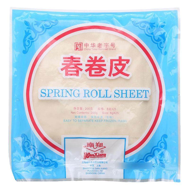 上海南翔春卷皮早餐手工制作家用油炸小点心薄饼皮半成品方便速食