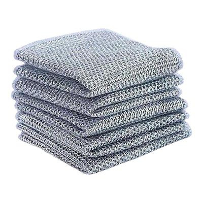 钢丝抹布双面网格不沾油易清洗