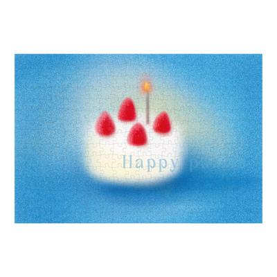 happypuzzle300片草莓蛋糕拼图成人减压纸裱插画拼图礼物高级小众