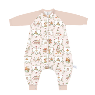 721星球婴幼儿睡袋秋冬竹棉纱布儿童长袖分腿宝宝防踢被四季通用