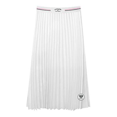 VIVICYCLE&POM PECHE联名 春夏新品女士运动休闲百褶裙长裙子