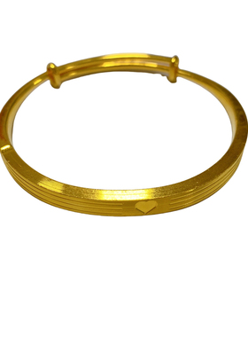 金包银手镯实心女情人节送老婆