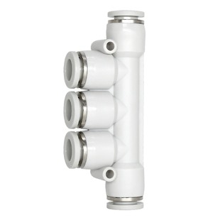 气动PK五通快接气管快速接头4/6/10/12/8mm空气软管快插气线接头