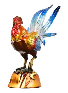 全铜金鸡报喜新中式摆件送礼