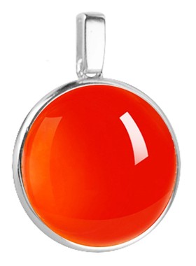 S925银圆形吊坠空托项坠镶嵌蜜蜡和田玉石银托15*15 16*16 17*17