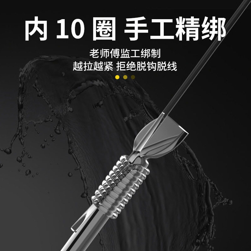 盒装绑好长子线双钩成品加强金海夕有刺金袖无刺改良钓鲫鱼小鱼钩