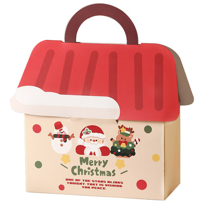 圣诞节包装盒烘焙打包苹果礼品盒