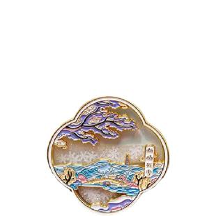 杭州西湖四季流沙冰箱贴苏堤春晓磁贴冰箱贴文创旅游纪念品送朋友