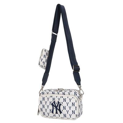 MLB男包女包单肩包春季新款斜挎包老花系列运动背包3ACRS012N