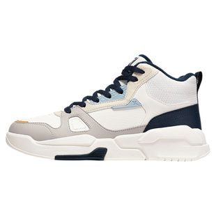 特步男鞋棉鞋高帮板鞋冬季新款加绒保暖休闲鞋官方旗舰正品运动鞋