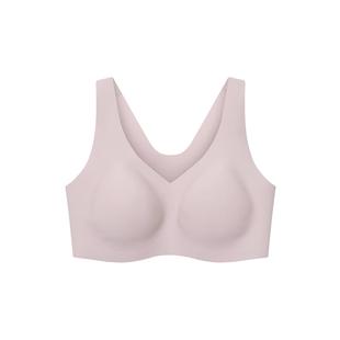 ubras裸感文胸女士胸罩内衣胸大显小女聚拢小胸抹胸