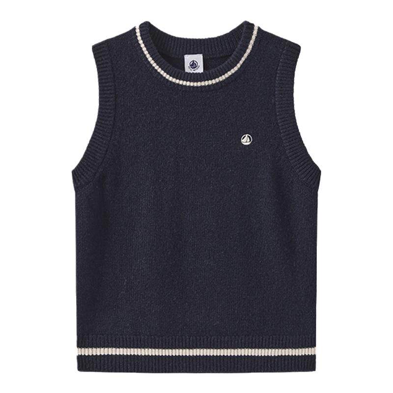 petitbateau100%山羊绒背心