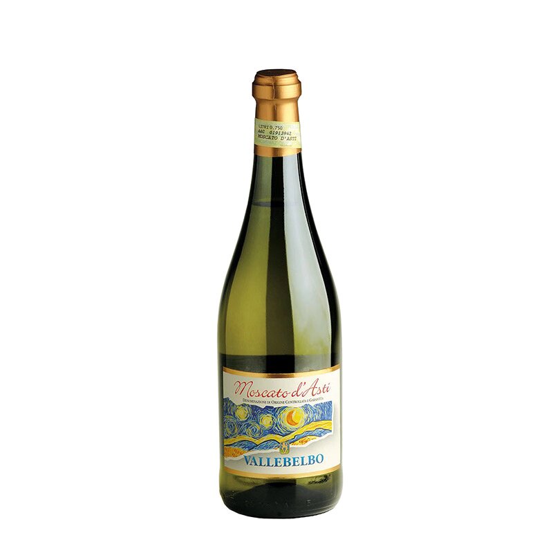 意大利名庄星空莫斯卡托起泡酒小鸟小草樱花moscato d'asti甜白