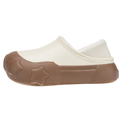 NewRockstarChoppa 加绒保暖星星棉拖鞋男款冬季外穿厚底抗寒棉鞋