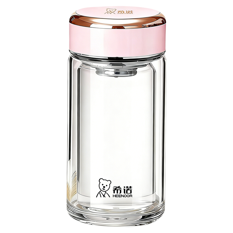 希诺玻璃杯便携泡茶杯办公室水杯