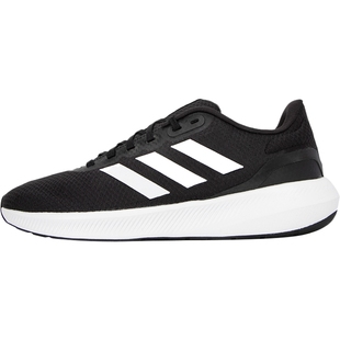 阿迪达斯跑步鞋男鞋新款透气网面运动鞋黑色低帮健身跑鞋HQ3790