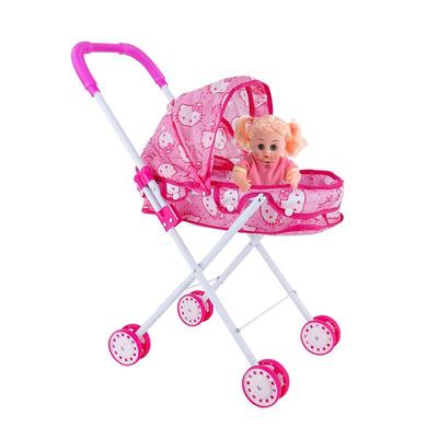 儿童玩具带娃娃仿真购物车