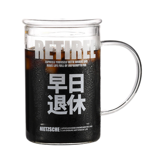 1l升大容量水杯泡茶杯高硼硅吸管杯玻璃杯子喝水女办公室带盖茶杯