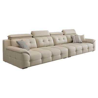 凯佑2025新款高靠背劳伦斯沙发轻奢简约沙发意式极简网红皮艺沙发