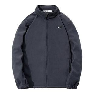 回力摇粒绒外套男款2026新款秋冬季加绒加厚抓绒冲锋衣内胆男夹克