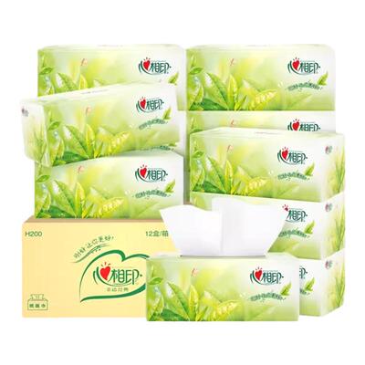 心相印茶香型盒装抽纸大包200抽