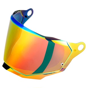 LS2摩托车拉力盔MX701专用极光红茶色镜片防风防晒日夜通用