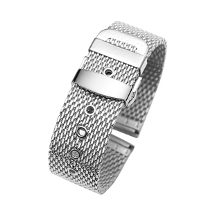 十瑞米兰织网钢带适用于万国欧米茄浪琴百年灵表带男积家耐磨耐用