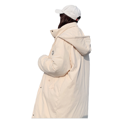 和锋金羽中长款oversize棉服外套