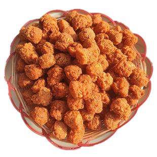 安徽特产绿豆丸子河南山东油炸绿豆圆子农家手工自制火锅丸子二斤