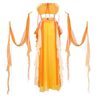 异域风少女汉元素古典风纱敦煌飞天风情舞蹈服裙汉服天竺公主套装