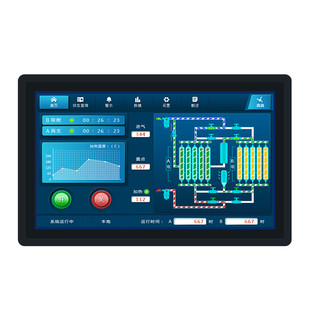 盈驰工业工控嵌入式一体机电容触摸平板电脑双网双串口全铝全封闭无风扇10/12/13/15/17/19/21寸显示器