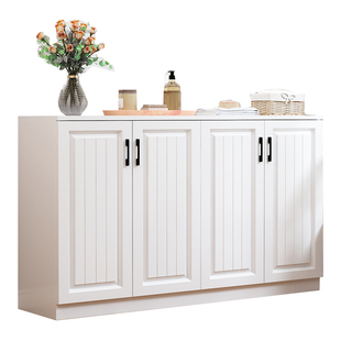 欧式简约阳台收纳置物柜飘窗柜防晒杂物大容量鞋柜矮柜室外储物柜