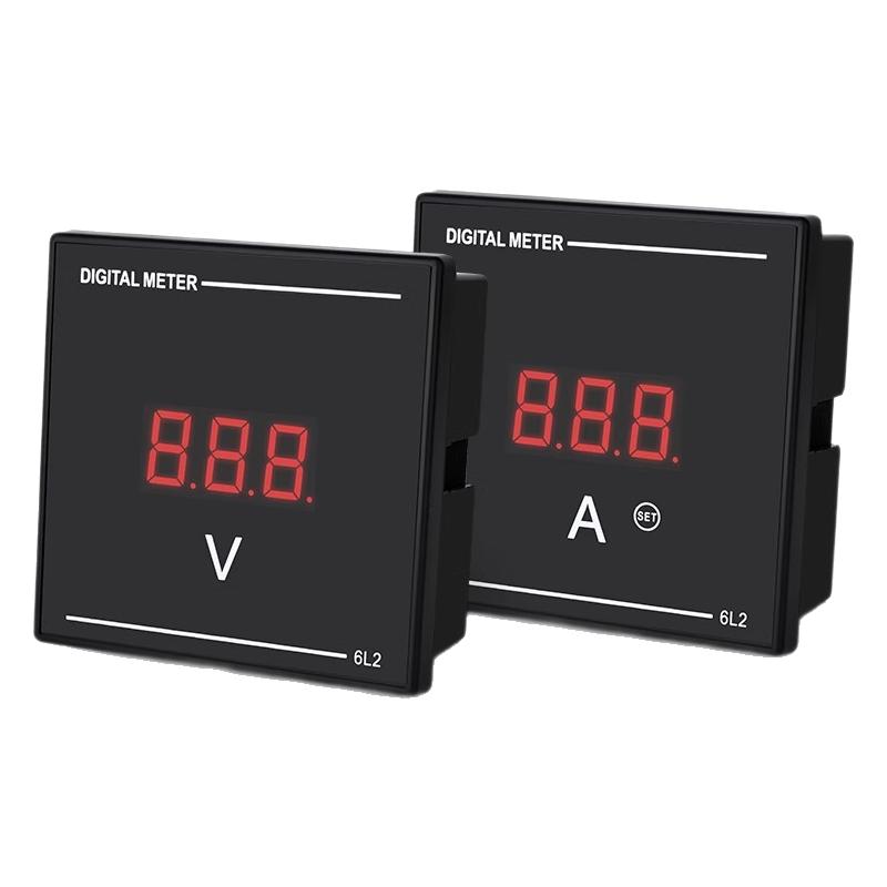 交流智能数显表代替指针6L2电子式电流电压表频率组合表380A220V