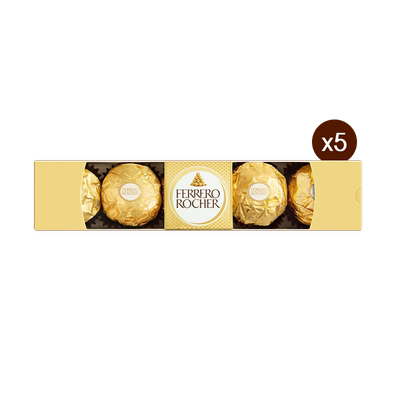 费列罗巧克力5粒*6条休闲零食