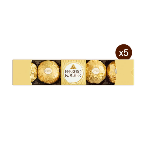 费列罗官方旗舰店榛果威化巧克力制品5粒*6条休闲零食分享下午茶