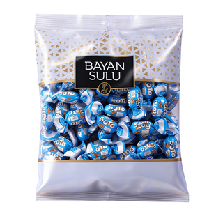 哈萨克斯坦原装进口巴彦思路牛奶太妃夹心糖软糖奶味年后休闲零食