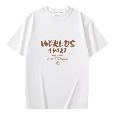 纯棉短袖t恤男士2025年新款夏季潮牌小众ins港风宽松百搭休闲上衣
