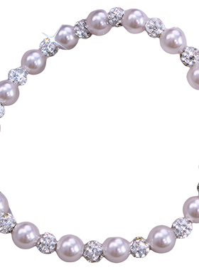 超闪锆石珍珠弹力绳小米珠手链