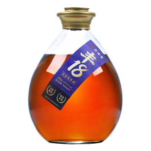 古南丰黄酒18度本色花雕酒520ml坛礼盒装干型无焦糖色糯米加饭酒