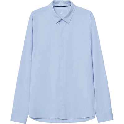 NAUTICA柔软垂感易打理长袖衬衫