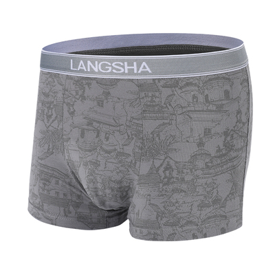 浪莎男士纯棉抗菌透气四角裤